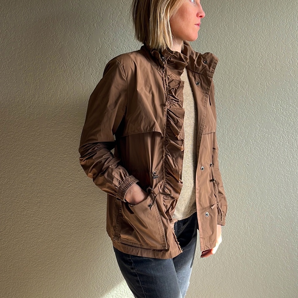 Banana Republic Ruffled Raincoat